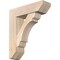 Ekena Millwork Olympic Slat Smooth Bracket w/ Offset Brace, Douglas Fir, 7 1/2"W x 26"D x 30"H BKT0806X26X30OLY06SDF - alternate 1